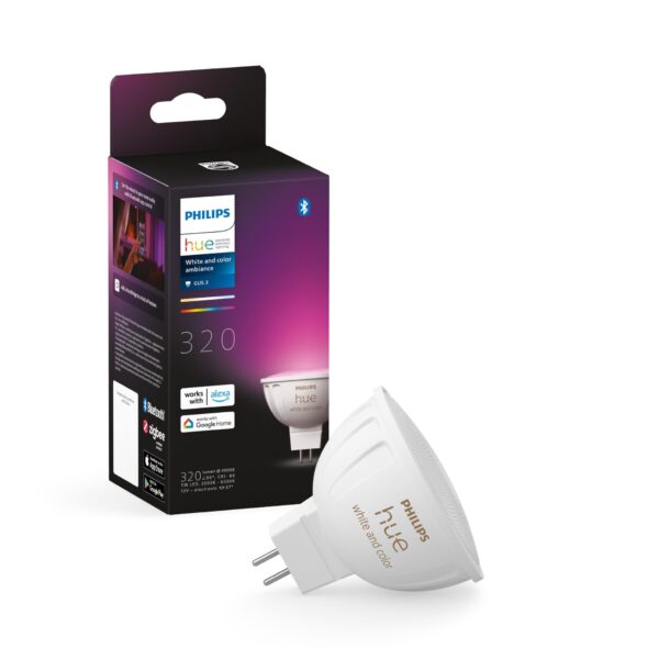 Philips Hue Colour Ambience MR16 Bluetooth Bulb